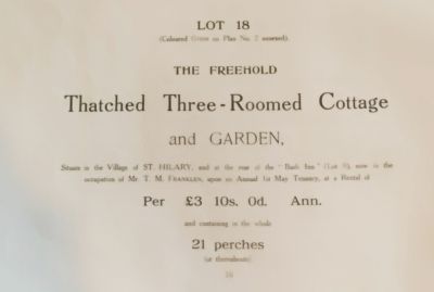Sale of Rose Cottage